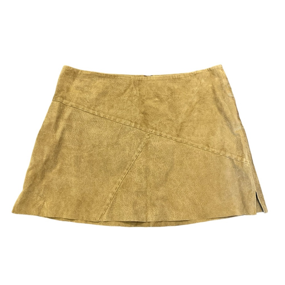 Wet seal leather mini skirt